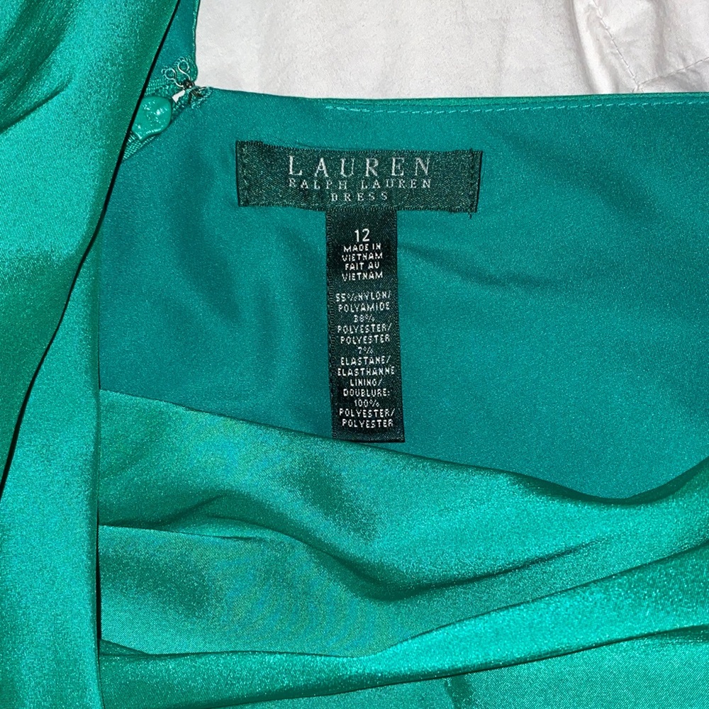 Lauren Ralph Lauren Emerald Green Midi Dress - Picture 11 of 12
